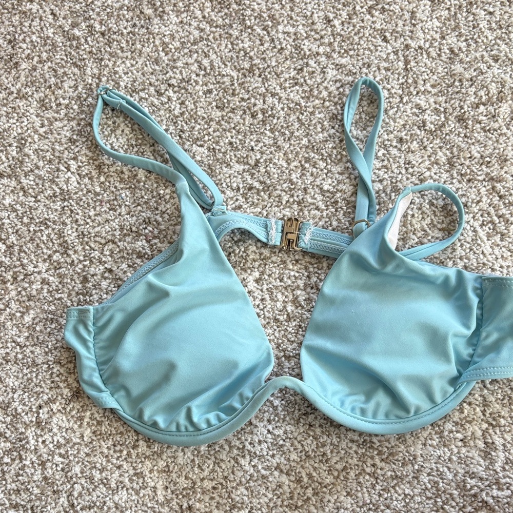 Light Blue Underwire Bikini Top